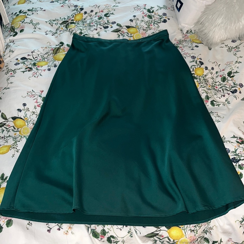 Midi deep green J Crew skirt - size M